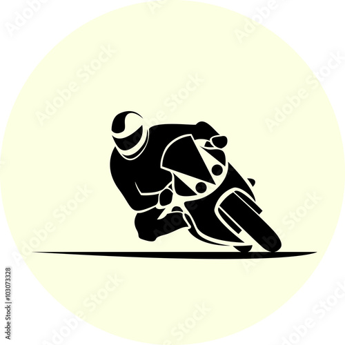 Motorcycle racer sport
