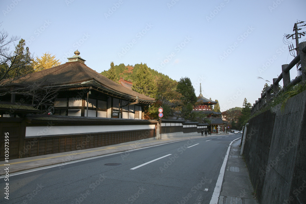 Evening at Koyasan, Wakayama, Japan Evening at Koyasan, Wakayama, Japan