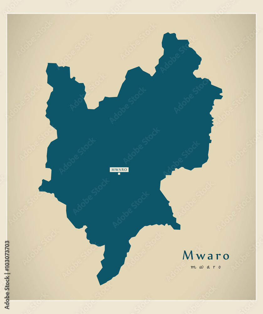 Modern Map - Mwaro BI