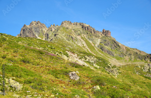 Mountains above Klosters - Switzerland, canton Graubunden.