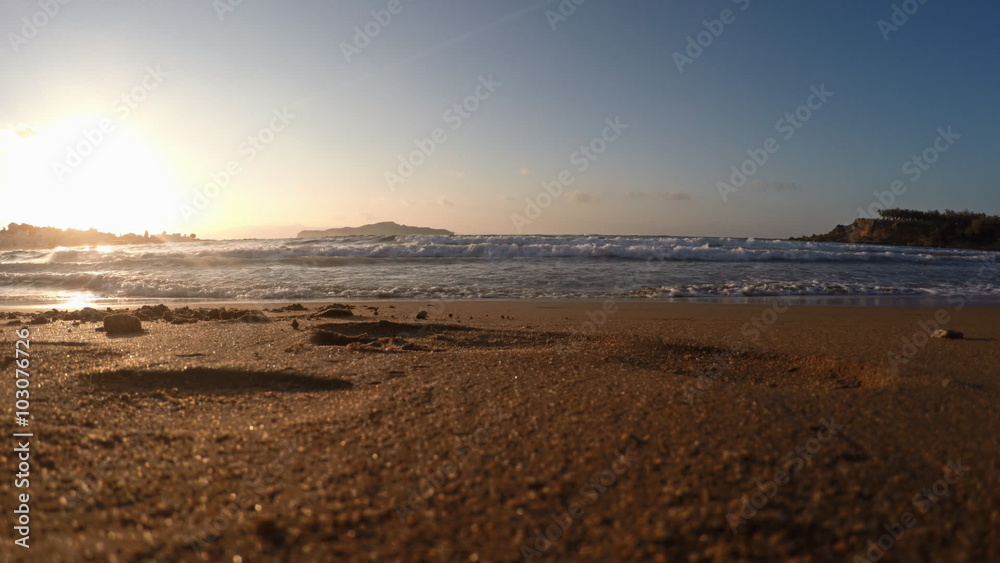 Warm tropic sea waves on the beach. Warm tropic sea waves on the beach.