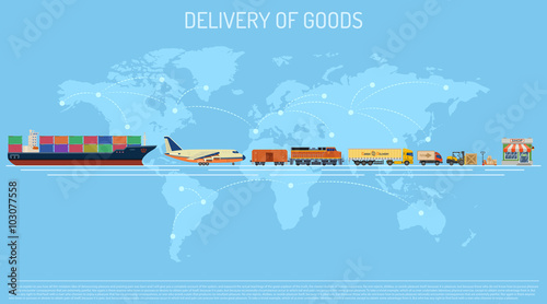 Delivery of Goods Concept