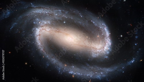 Fototapeta Naklejka Na Ścianę i Meble -  NGC 1300 is a barred spiral galaxy in the constellation Eridanus