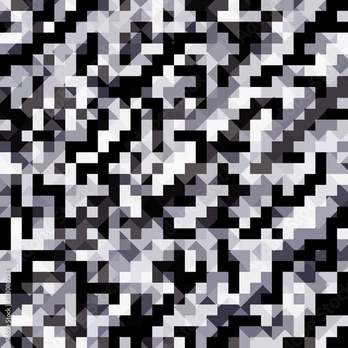 Abstract gray pixel background, vector illustration