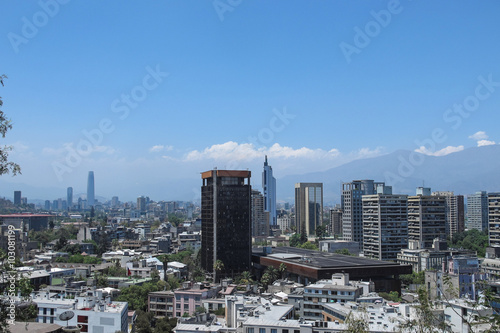 Panoramic of Santiago de Chile  Chile.