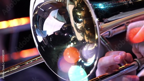Fragment trumpet closeup