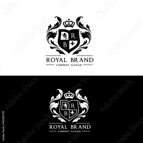 Luxury logo,boutique identity,real estate,property,royalty logo,hotel logo,crest logo,Victorian style logo,Vector Logo Template.