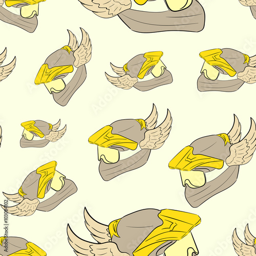 Seamless winged motorcycle helmets