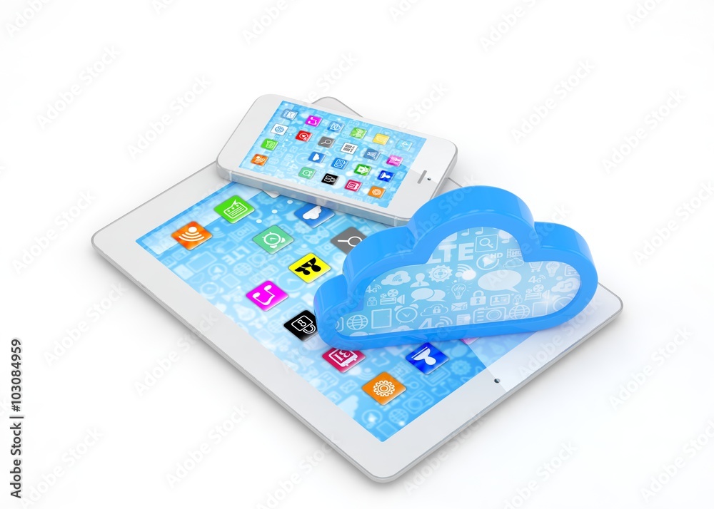 tablet pc, smart phone and cloud tablet pc, smart phone and cloud