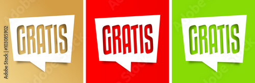 Gratis - Gratuit - Free