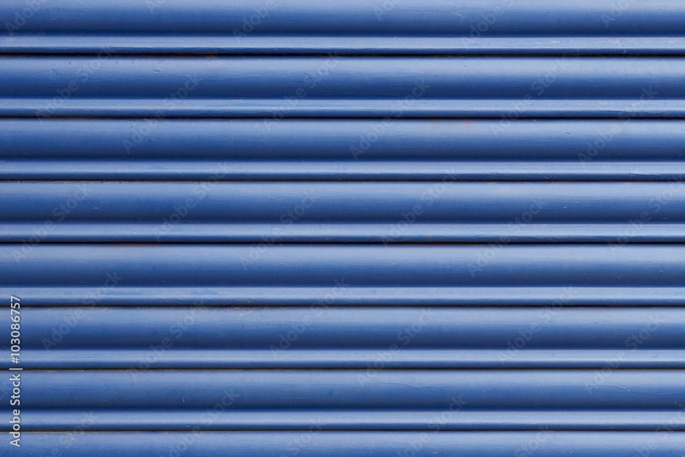 Obraz premium Blue metal blind