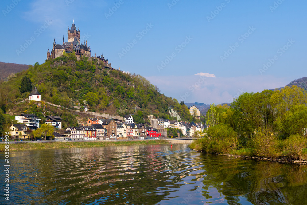 View to the town of Cochem, Germany.