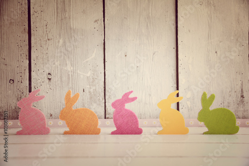 Grußkarte - Osterhasen