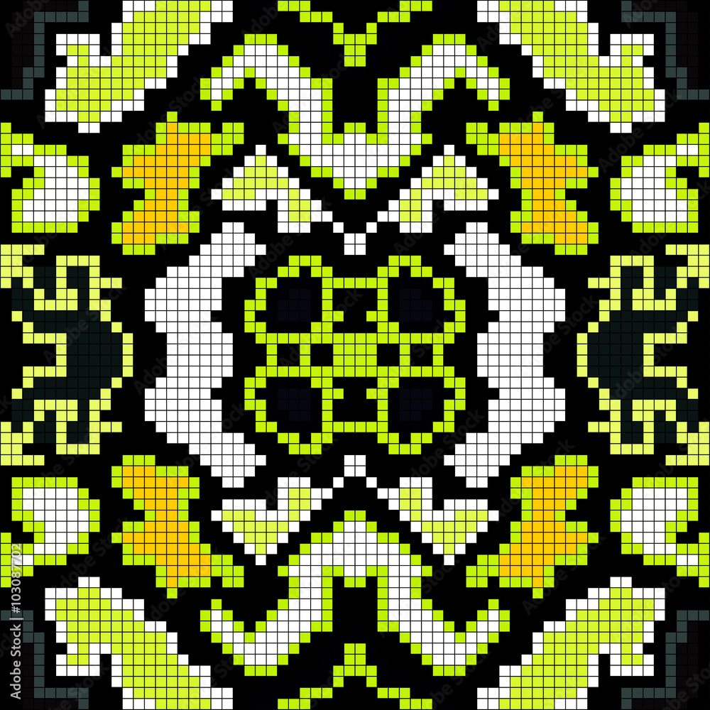 pixels on a black background geometric seamless pattern pixels on a black background geometric seamless pattern