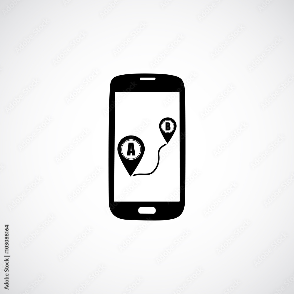 gps smartphoner icon gps smartphoner icon