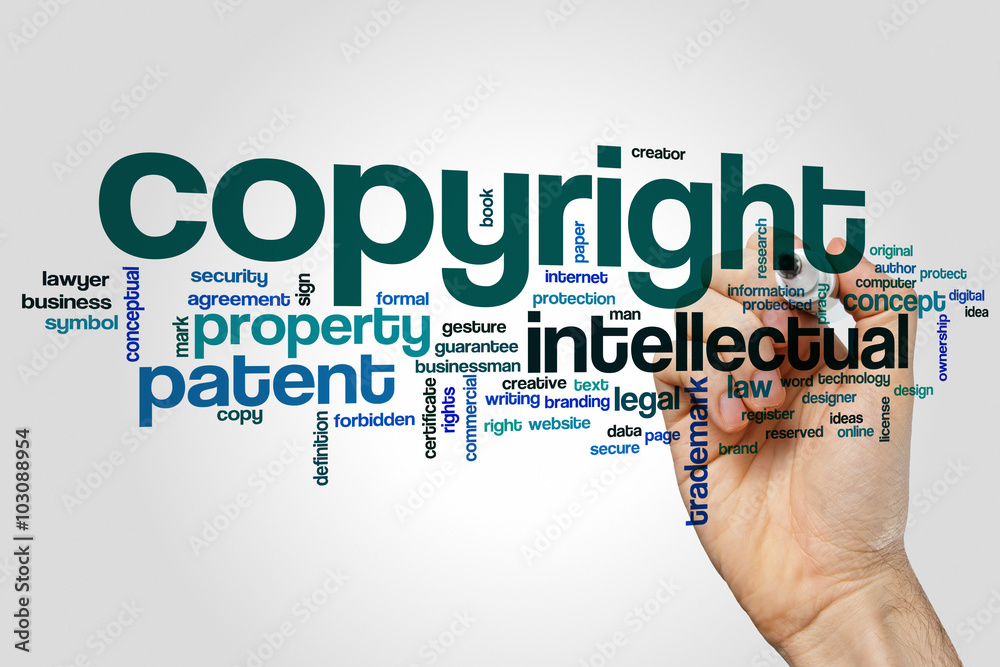 Copyright word cloud concept