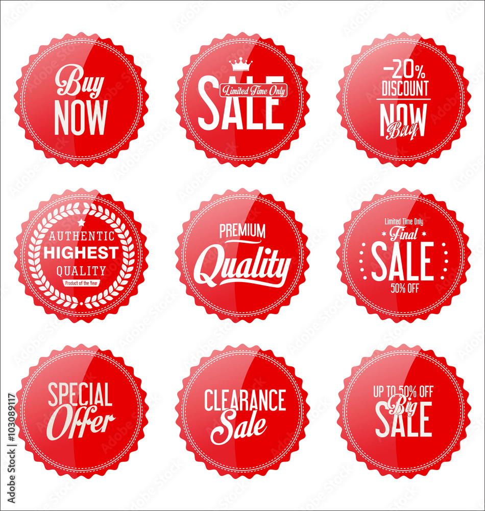 Obraz premium Premium quality stickers collection