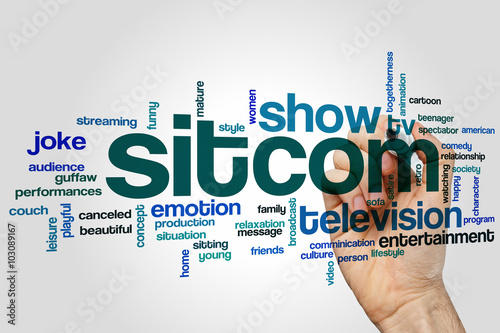 Canvas Print Sitcom word cloud