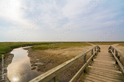 Brücke am Watt in St Peter Ording