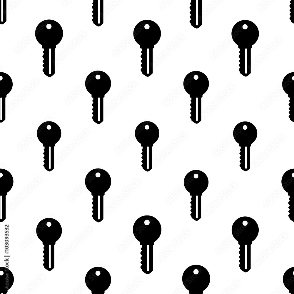 vector illustration - white and black key seamless pattern vector illustration - white and black key seamless pattern