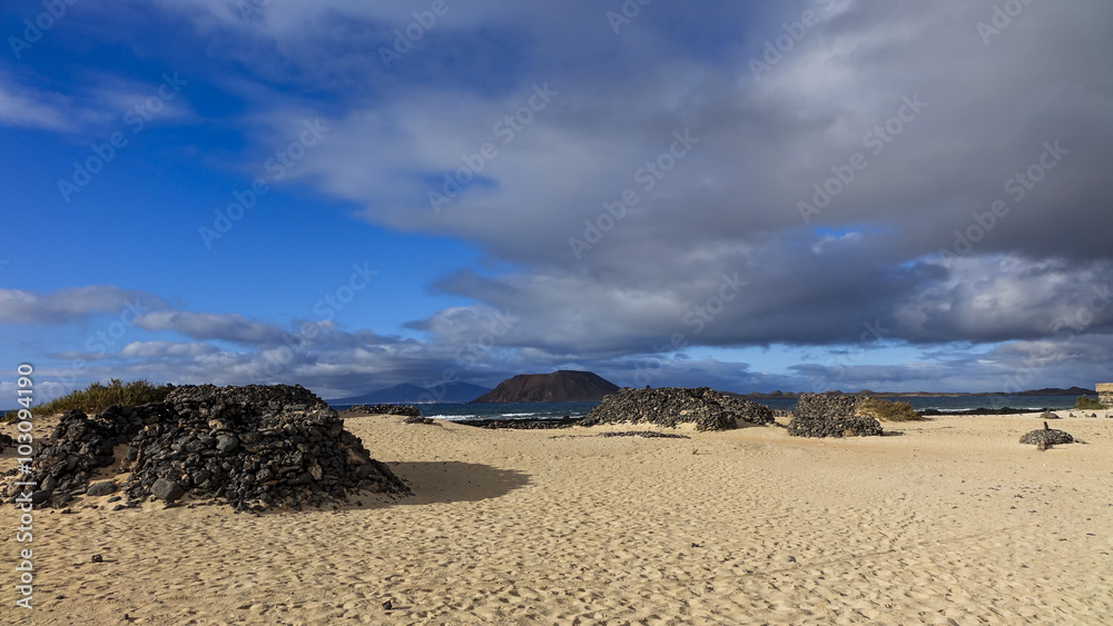 The beach,Natural park,Corralejo,Canary-islands,Spain
