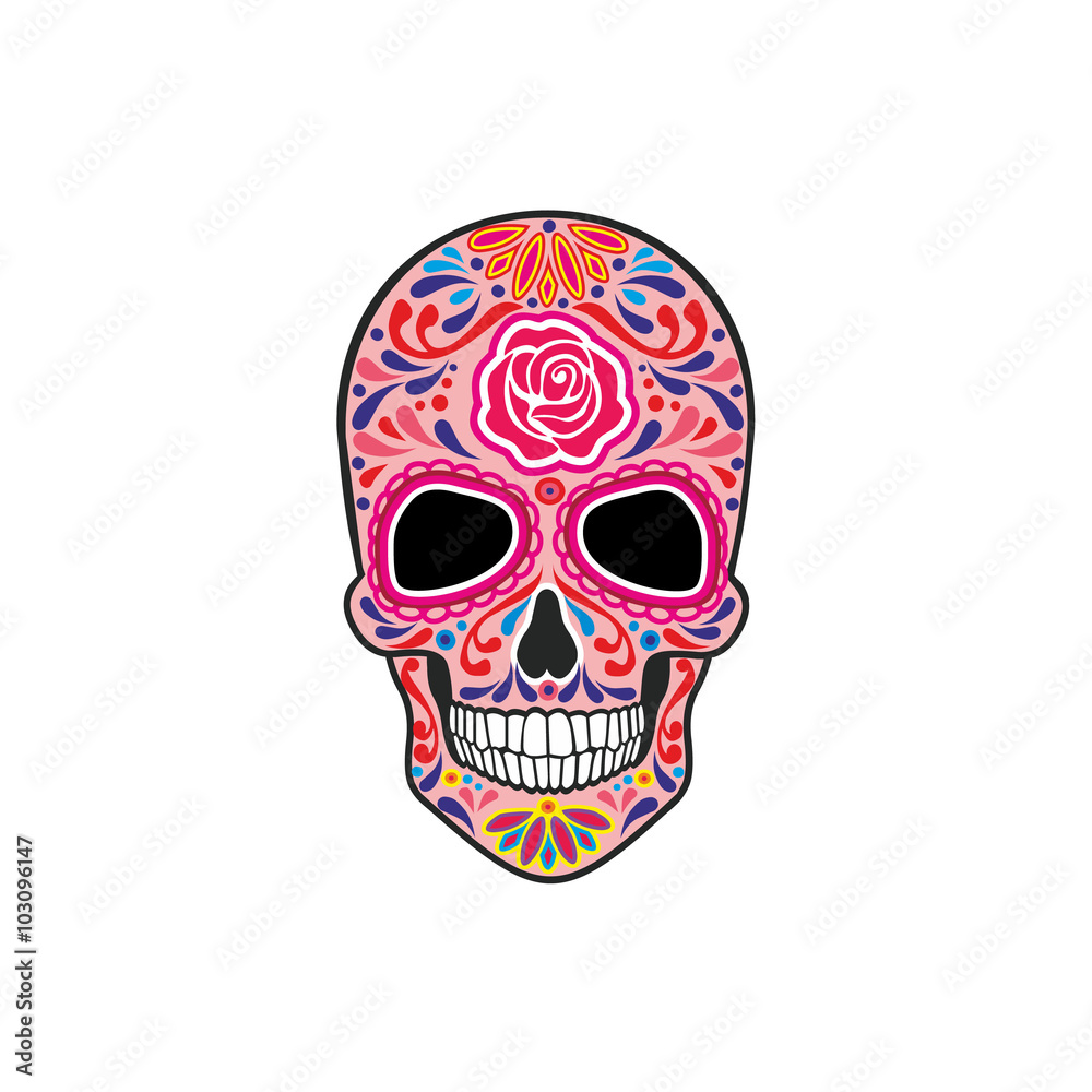  Holy Death, Day of the Dead, mexican sugar skull