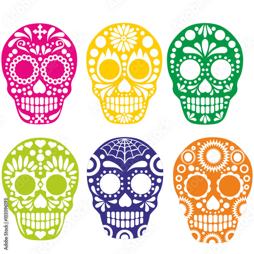  Holy Death, Day of the Dead, mexican sugar skull