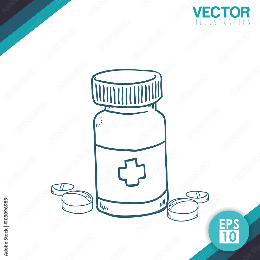Obraz premium Medical and hospital icon
