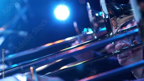 Fragment trumpet closeup