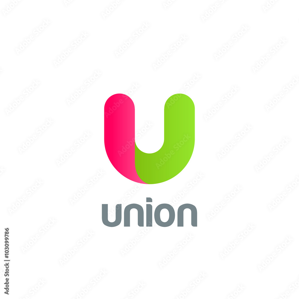 Creative Letter U Logo design vector. Funny ABC Typeface. Creative Letter U Logo design vector. Funny ABC Typeface.
