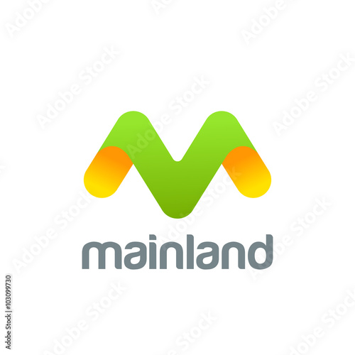 Creative Letter M Logo design vector. ABC Typeface Logotype
