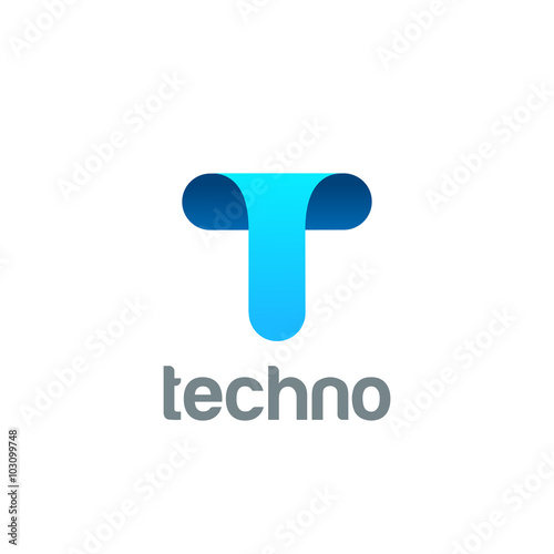 Creative Letter T Logo design vector. Funny ABC Typeface.