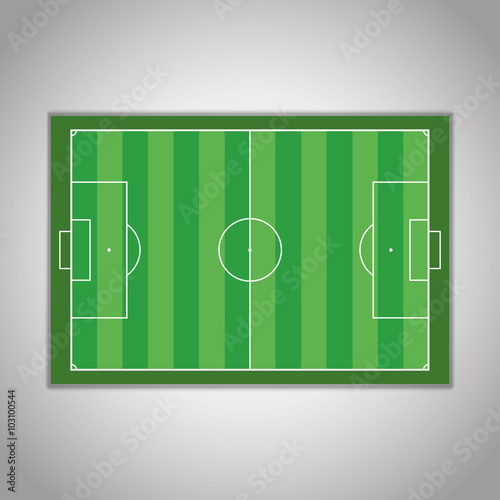 Soccer field - vector