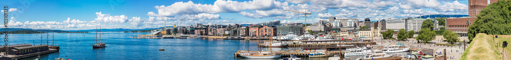 Oslo skyline and harbor. Norway