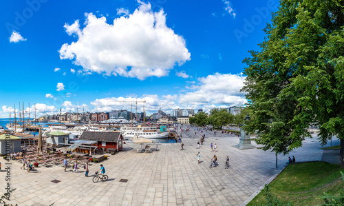 Oslo skyline and harbor. Norway