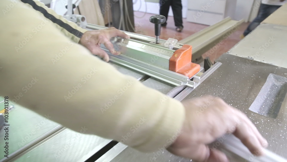 Cutting Aluminum Using Electric Saw Including Audio Cutting Aluminum Using Electric Saw Including Audio