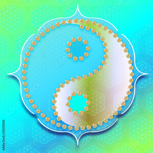 Yin Yang - Zeichen 
Blume des Lebens
