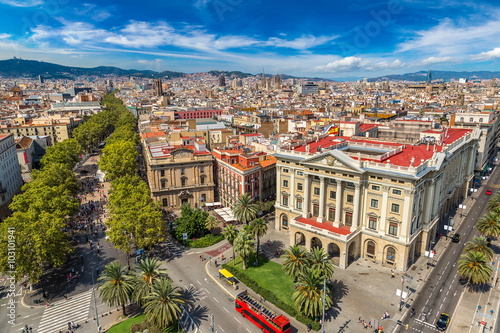 Photography Panoramic view of Barcelona