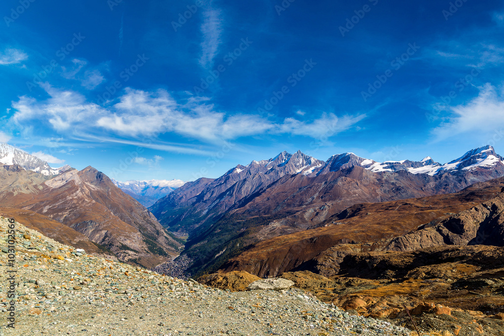 Alps mountain landscape in Swiss