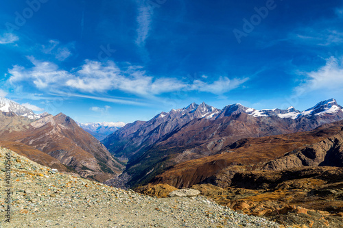 Alps mountain landscape in Swiss