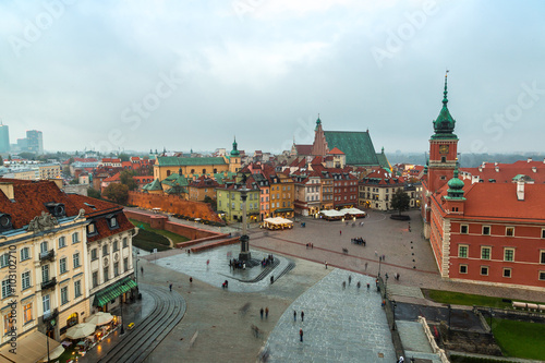 Panoramic view of Warsaw