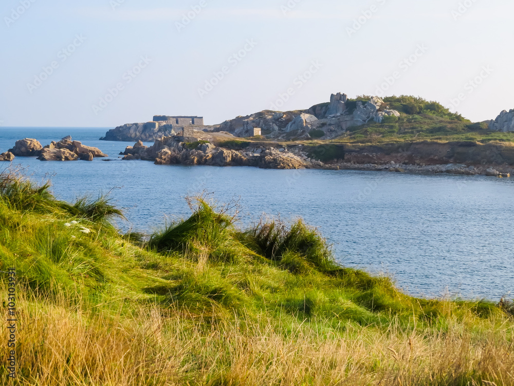 Landscape on the Guernsey Island