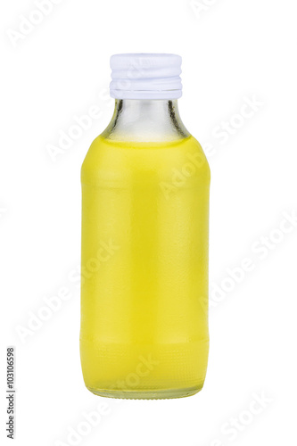Orange bottle isolated