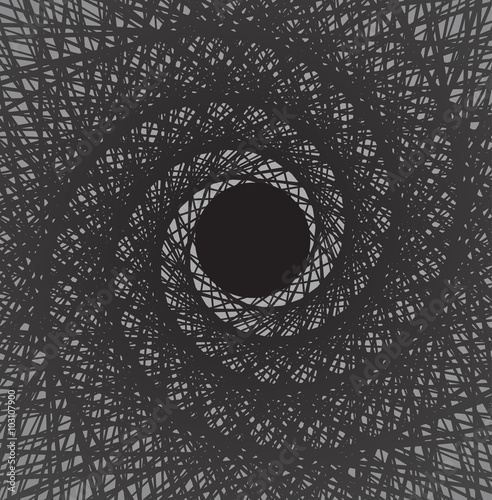 spiral whirl abstract background black and white