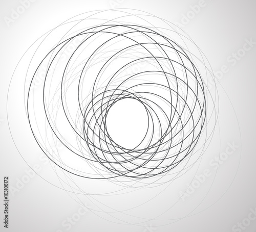 circles spiral abstract layout background design