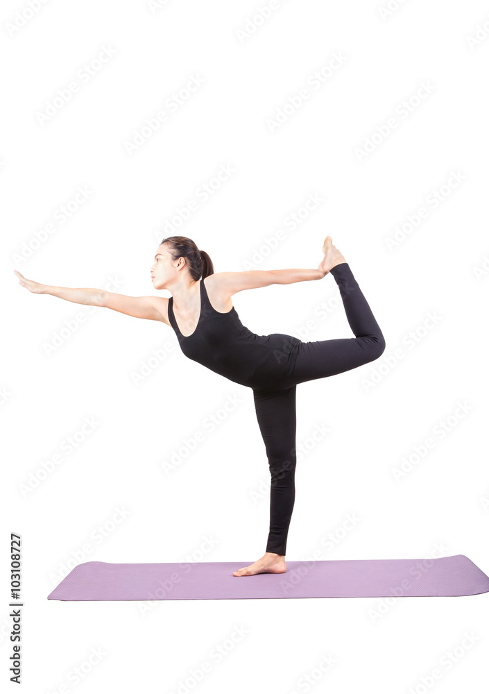 portrait of asian woman wearing black body suit sitting in yoga portrait of asian woman wearing black body suit sitting in yoga