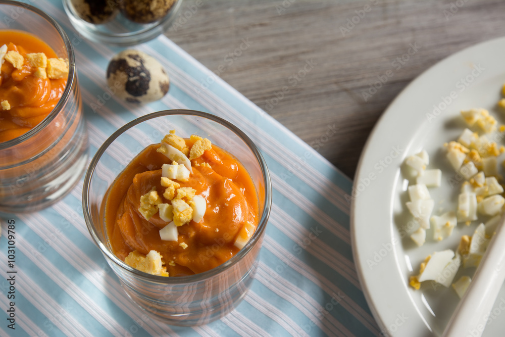 gazpacho, cream of tomato and vegetables gazpacho, cream of tomato and vegetables