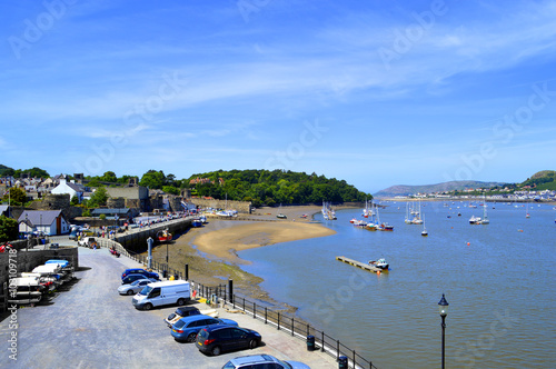 Sceanic Conwy harbour in North Wales photo