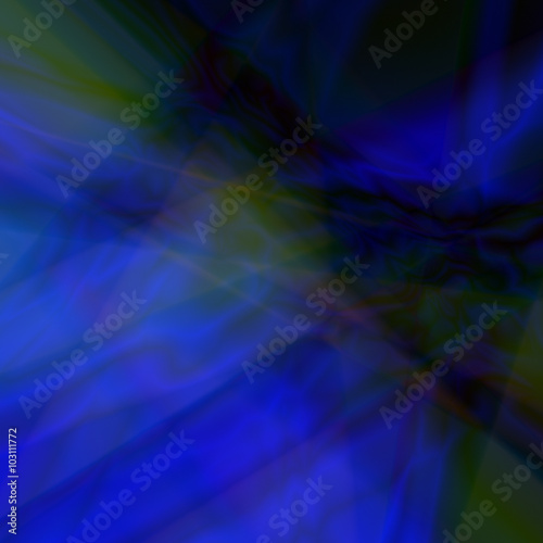 Абстрактный темно синий фон. Линии волны свечение спираль. © iranikol35