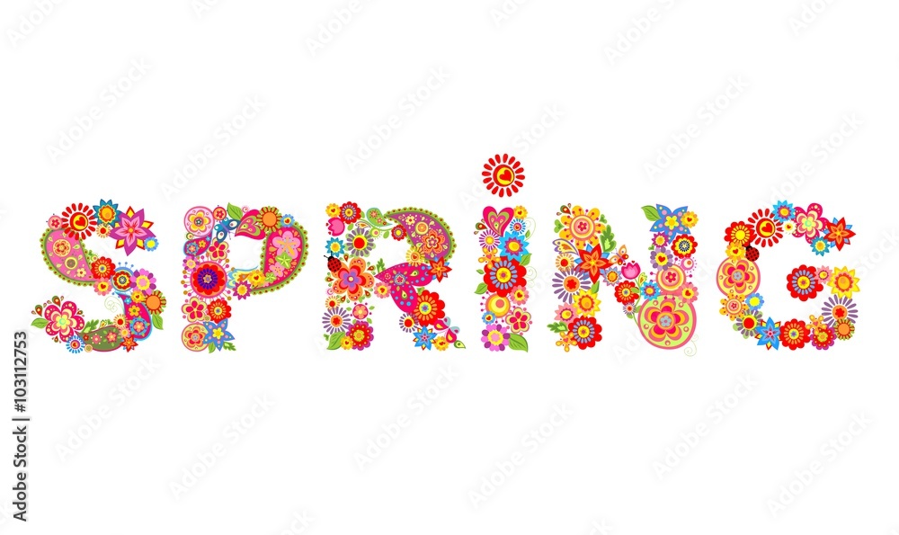 Spring flowers print Spring flowers print